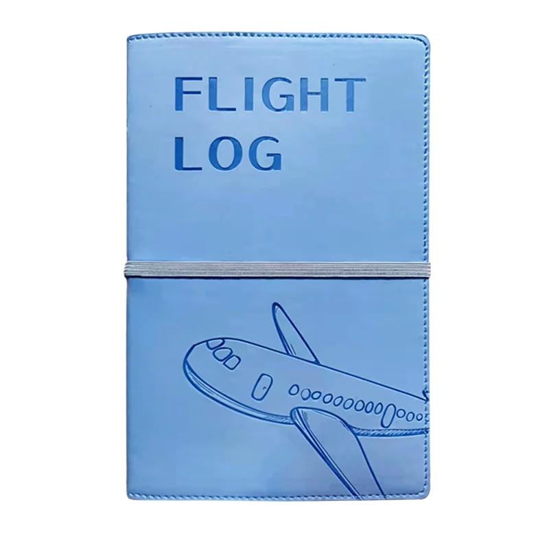 Flight Log Book Air Travel Manual Flying Records Handbook Diary Chinese and English Bilingual FlightLog
