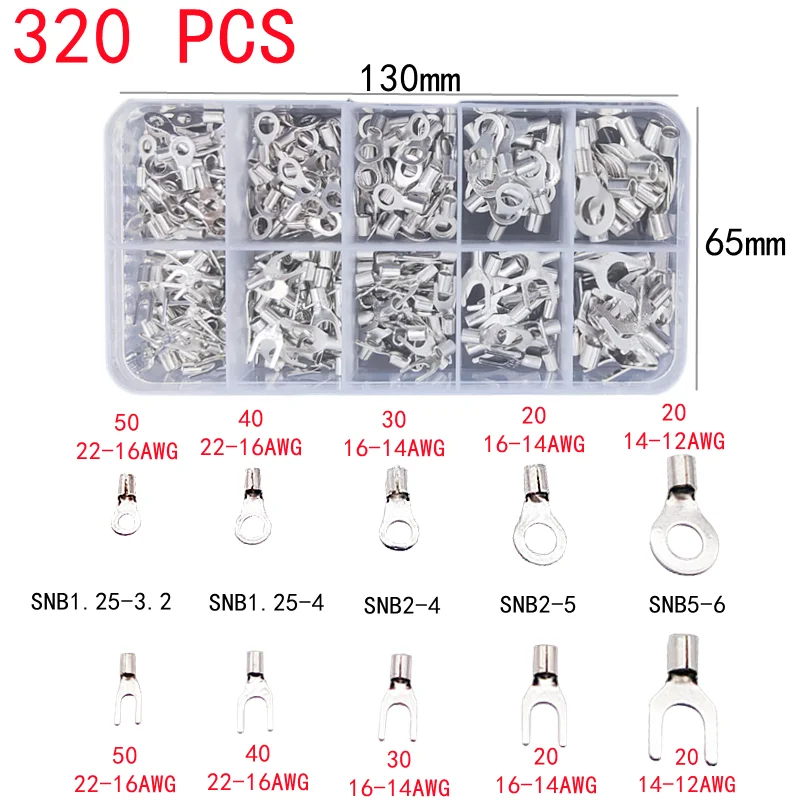 Crimp Terminal,Cold Pressed,U Shaped O Shaped,Wire Connector,Brass Plug-in,Splicing Terminal,Crimp Terminal Pliers