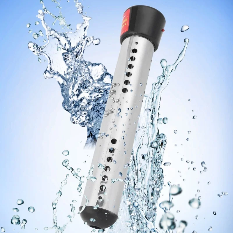 1500W 1.5m Floating Immersion Electric Water Heater Boiler For Swimming Pool Black(Non Automatic Power Off Type)