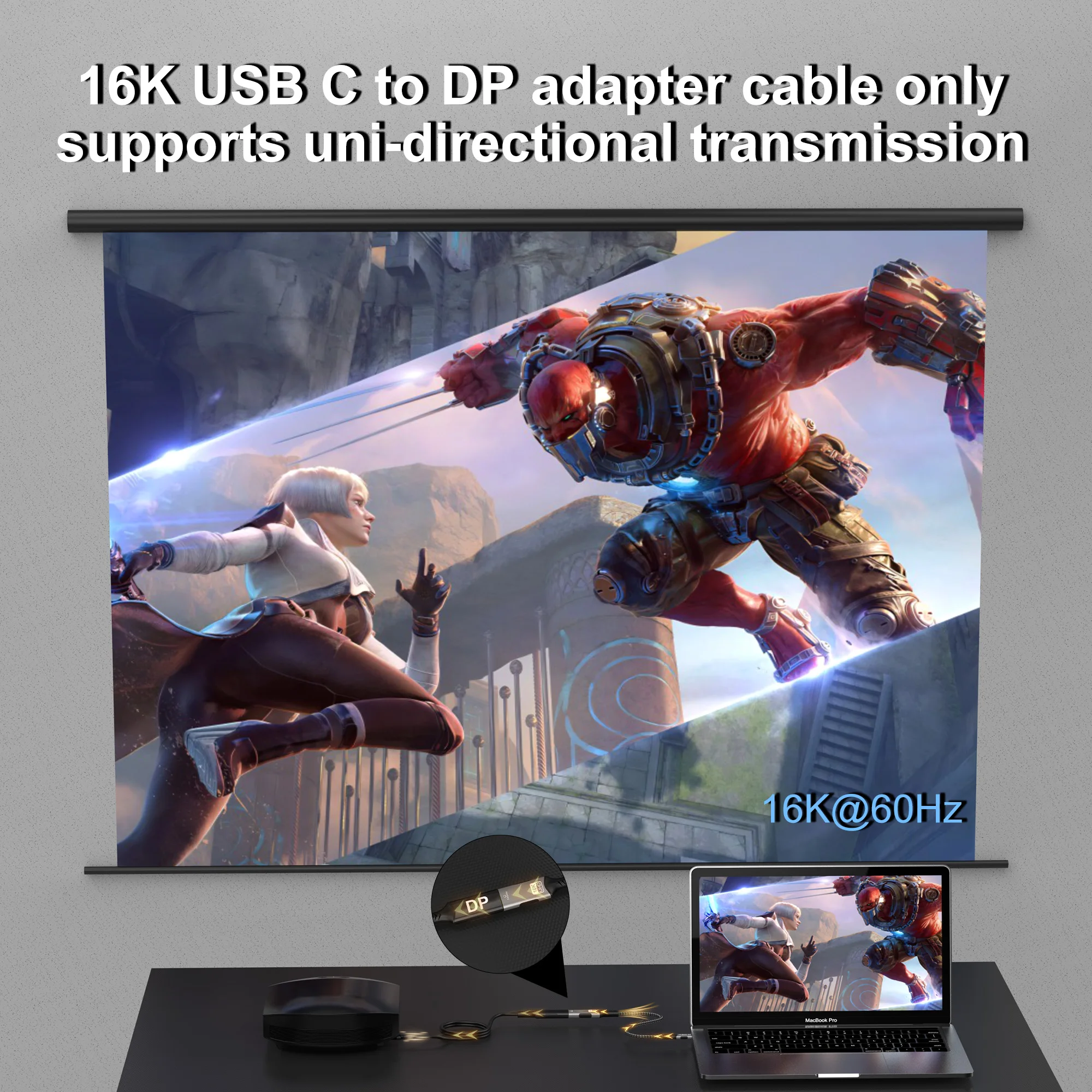 USB-C إلى Displayport محول 16K - مراجعة Gaming Console Bundle وسعره