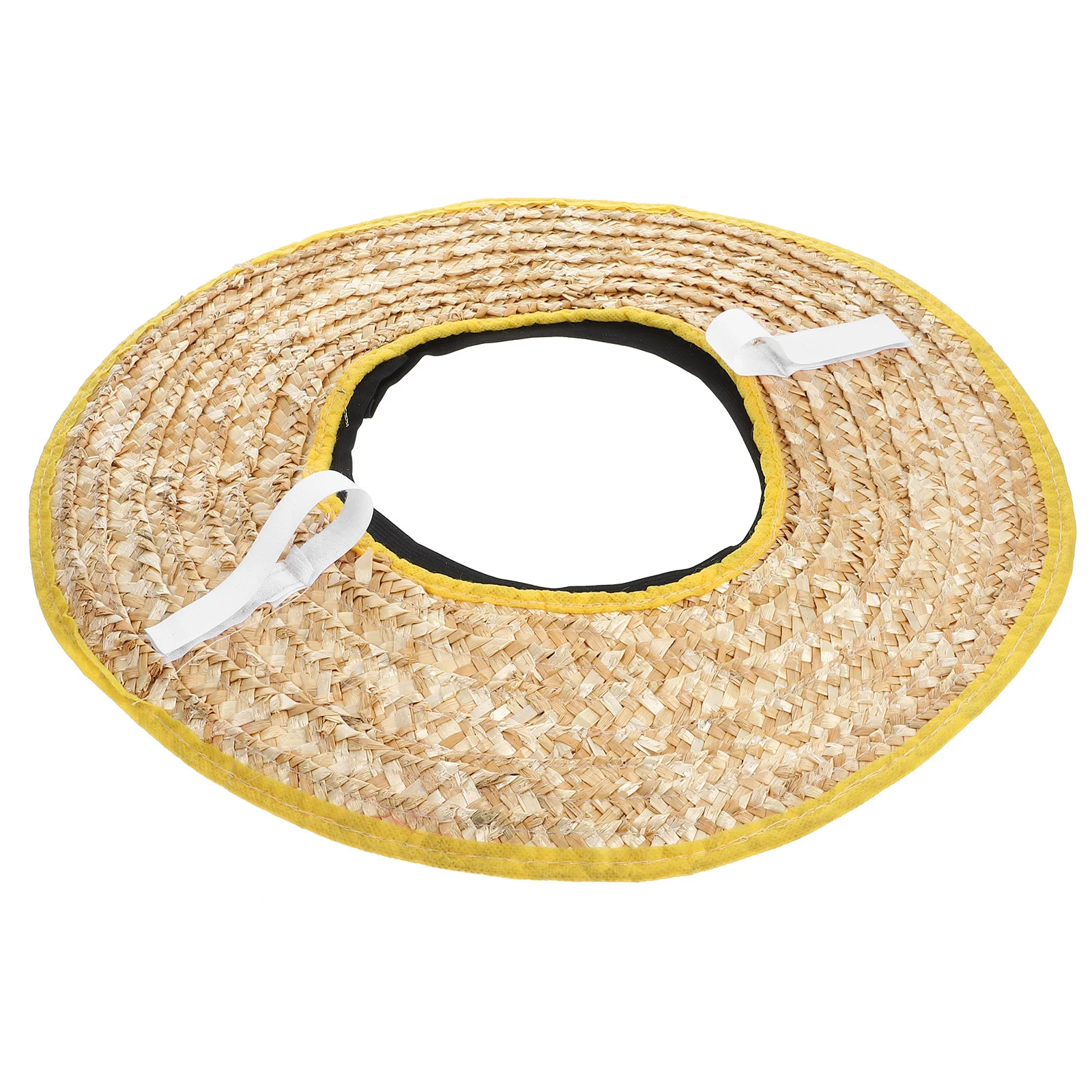 Construction Site Straw Hat Without Brim Full Hard Shade Women's Visors Sun Light Cover Curtain Safety Mask Sunshade