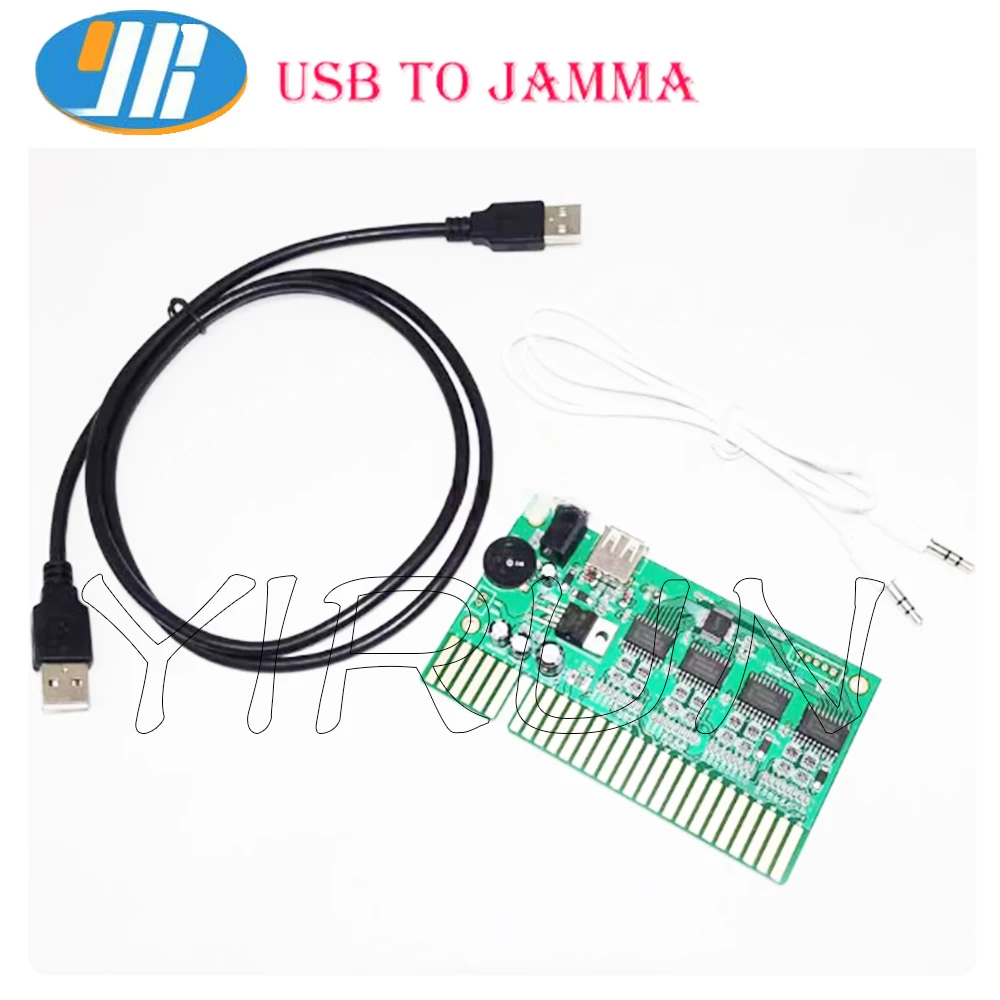 PC USB إلى Jamma لوحة تحويل بطاقة الأركيد الكمبيوتر إلى جزء اتصال الممرات #2