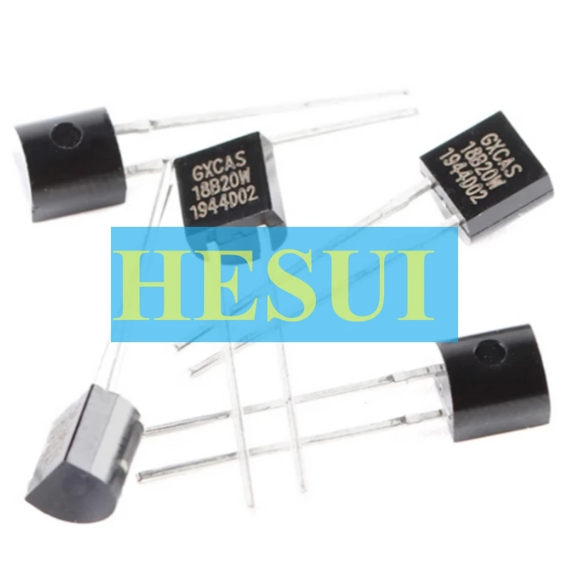 Original GX18B20W TO-92-2 programmable resolution single bus temperature sensor chip ±0.4℃