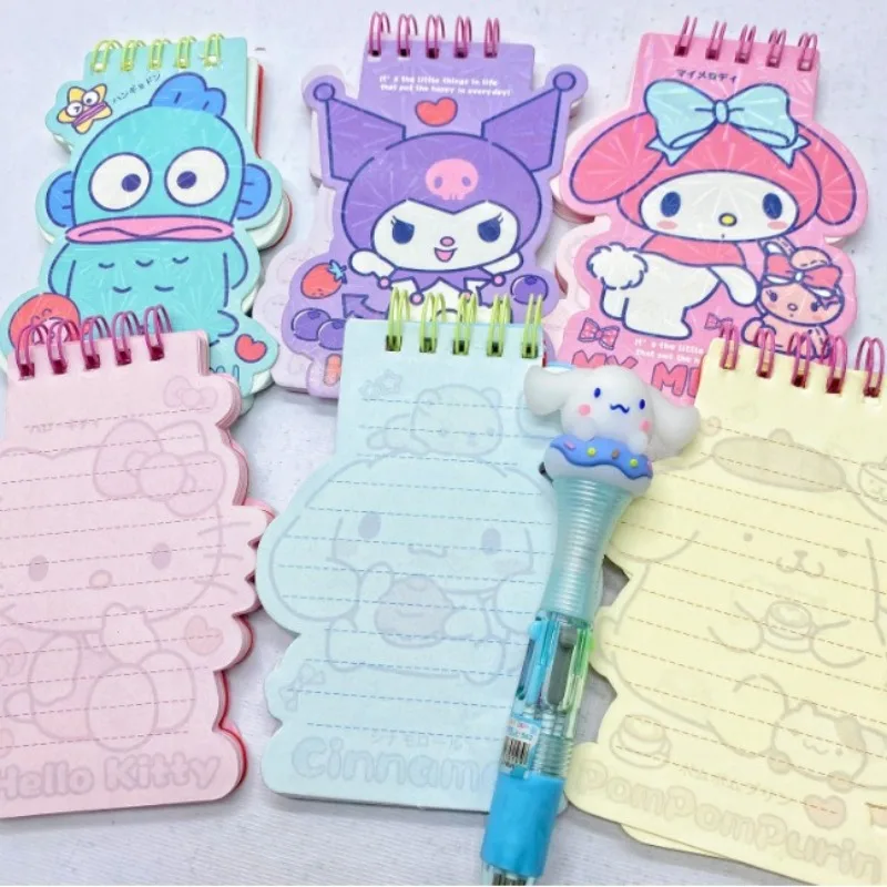 Sanrio Hello Kitty My Melody Cinnamoroll  Styling Coil Diy Pendant Coloring Page Notebook Note Stationery Supplies Kid Gifts