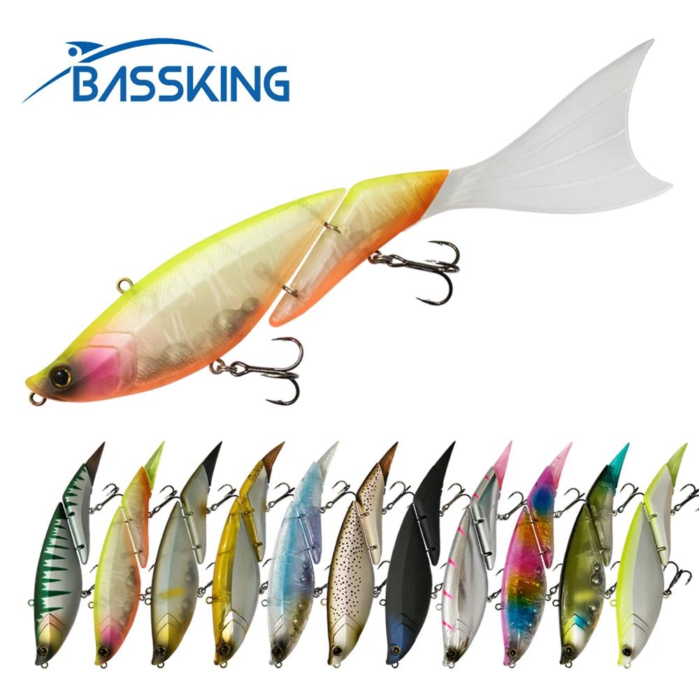 BASSKING 2Secs Floating Jionted Pencil Bait 190mm 56g Soft Tail Fishing Lure Artificiais Bait Pesca Swimbait Saltwater Wobbler