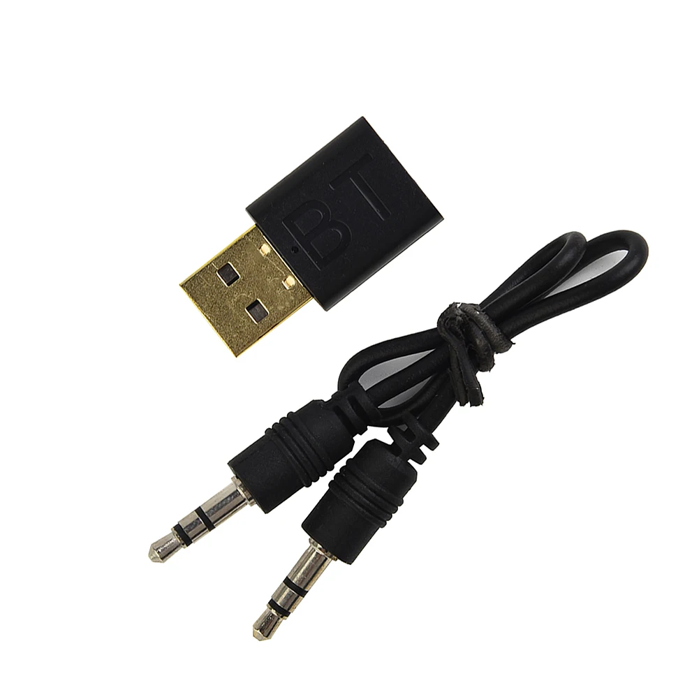 Receptor de transmissão usb aux unidad libre auriculares computador portátil tv adaptador dos en uno