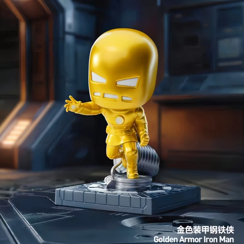 Hot Selling Genuine Stock Popmart Marvel Iron Man Chronicles Series Figurines Blind Boxes Toys Ornaments Collectibles Cute Gifts view 5