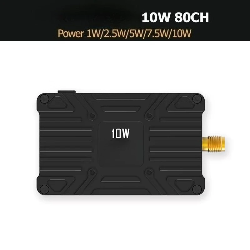 JINLI  V2 80CH VTX 4.9G-6G 5W 10W 2-8S Switchable FPV Transmitter