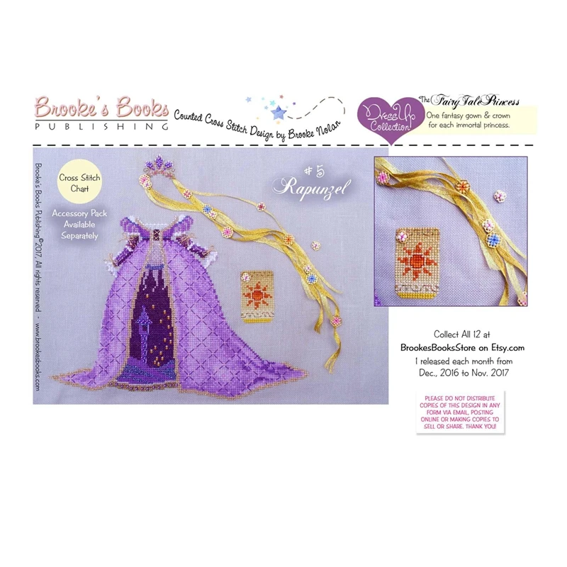 

Cross-stitch bookmark, double-sided embroidery, student handicraft class material package, best friend parting gift, princess