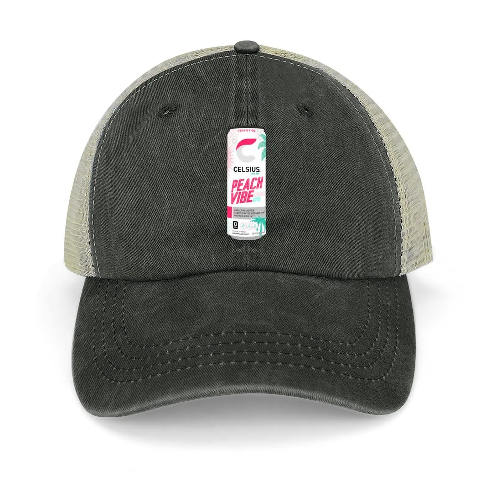 

Celsius Peach Vibe Sticker Baseball Cap beach hat Horse Hat designer cap Luxury Woman Men's
