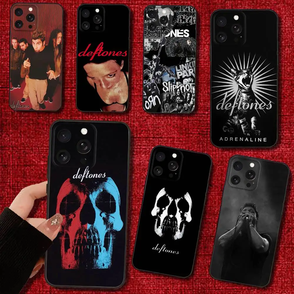 

Band D-Deftones Phone Case For iPhone 16e,16,15,14,13,12,11,Pro,X,XS,Max,XR,Plus,Mini Soft Black Cover