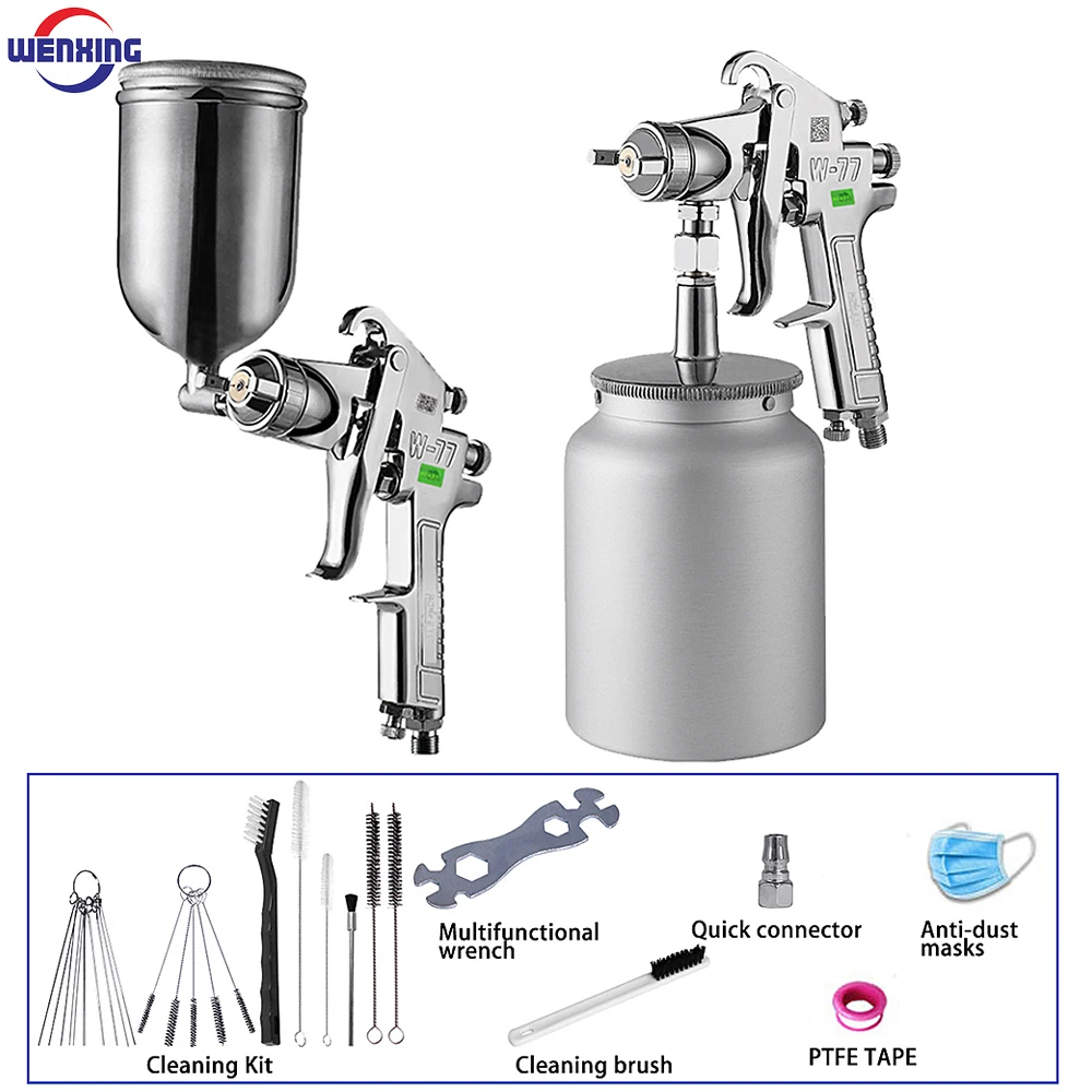 W-77 Pneumatic Spray Gun 2.0/2.5/3.0mm Nozzle Car / Furniture Spraying Tool for Car DIY Craft Projects / Paint Sprayer