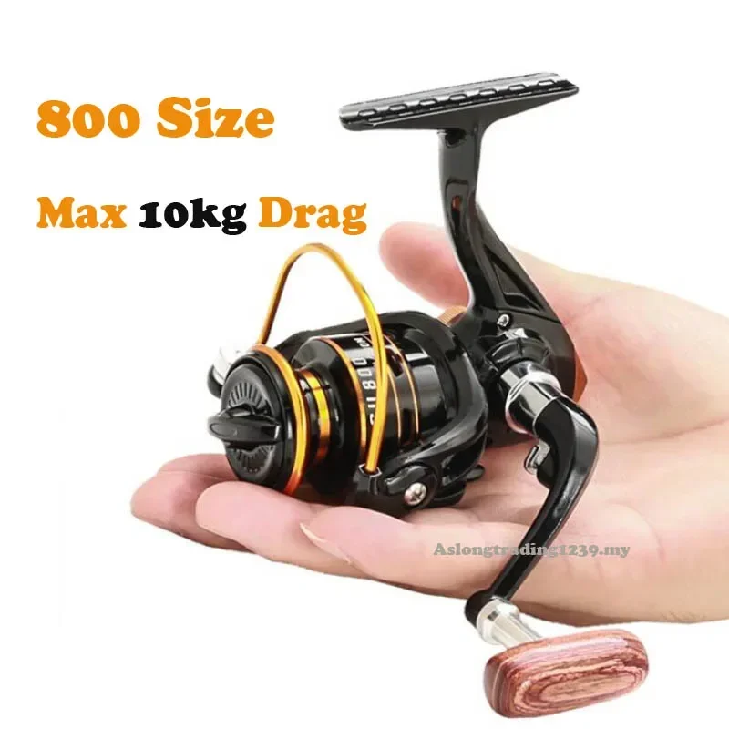 5.2:1 Mini Spinning Reel Outdoor Ice Fishing Sea Rock Raft Angling Rod Gear Metal Spool Tackle Carp Crucian Bass Reels