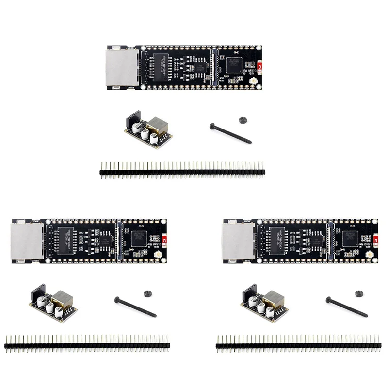 

【Electronic-Accessories】3X ESP32-S3 Ethernet Development Board With POE Module Supports Wi-Fi Bluetooth POE Dual-Core Plate Load