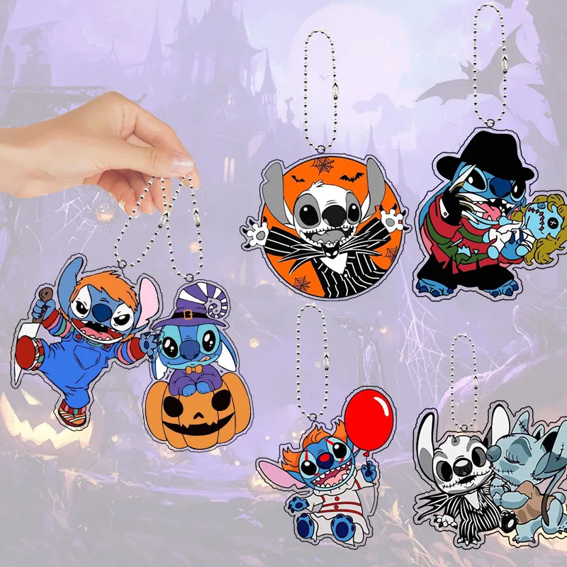 

Подвеска на Хэллоуин, интересный студенческий кавайный изысканный декор для сумки, акриловый брелок для ключей, аксессуары, детский праздничный подарок