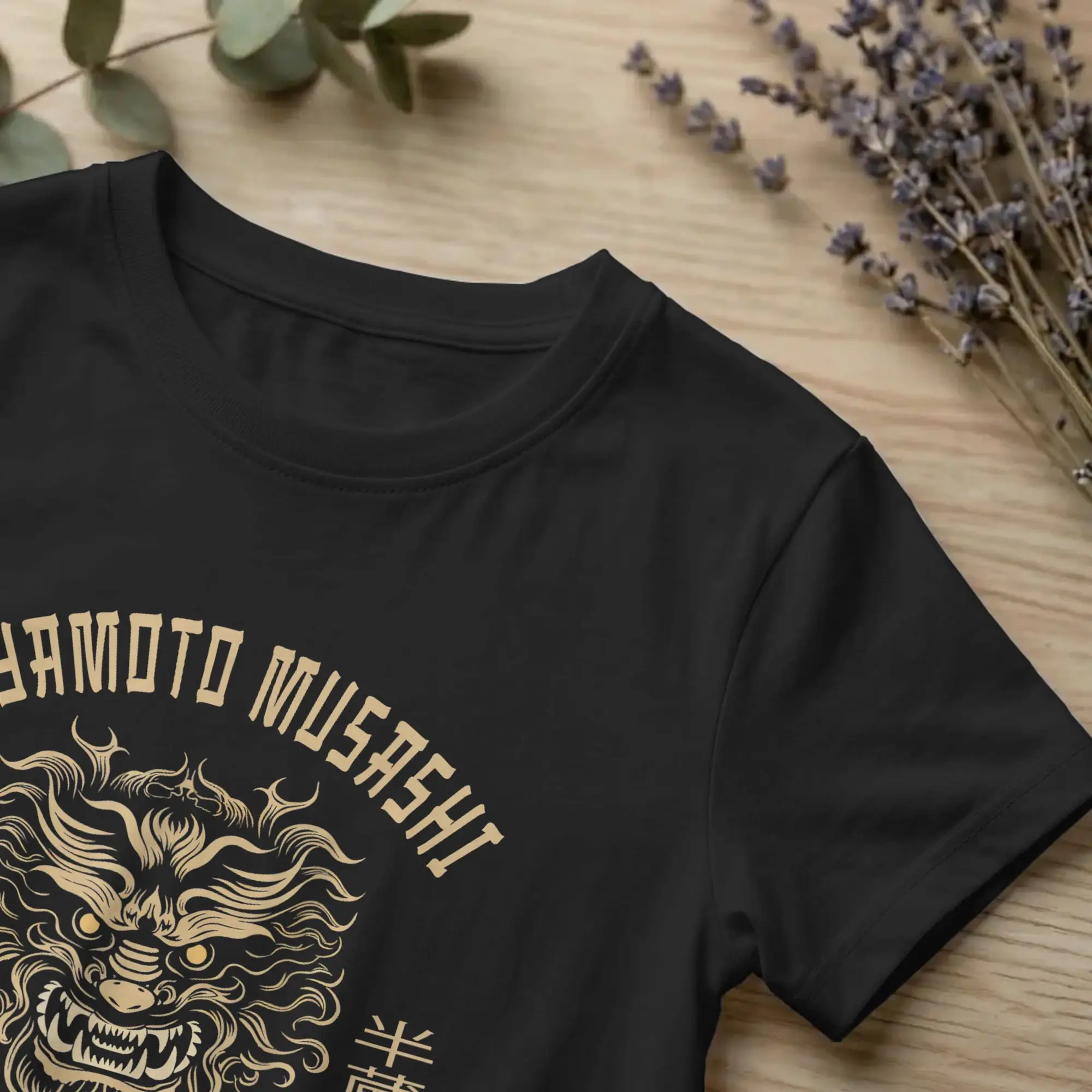 Miyamoto Musashi Samurai Japan Bushido T Shirt for Men Cotton Novelty T-Shirt O Neck Sword Tee Shirt Short Sleeve merch Gift