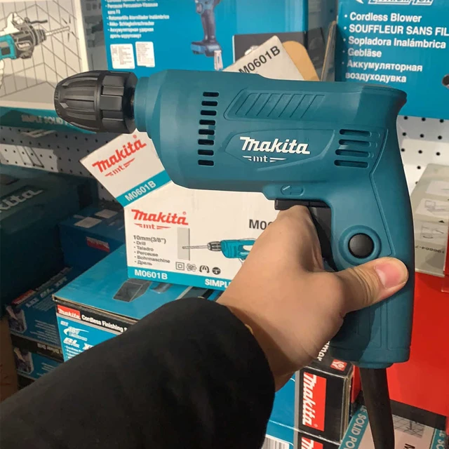 Makita M0601 Pistol Grip Drill with 10mm Chuck 400W 220V Household Multifunctional Electric Screwdriver Woodworking Tool