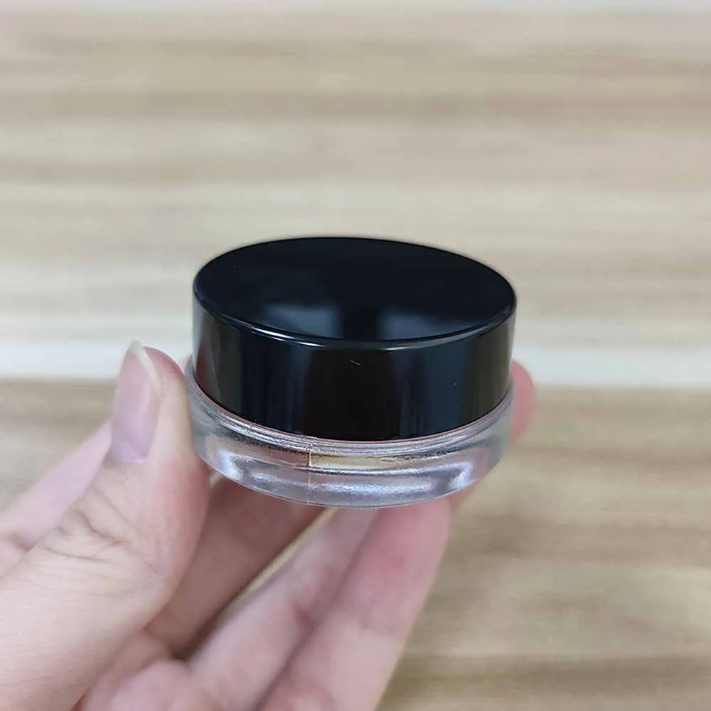 20pcs Cream Jar Cosmetic 5g Empty Small Sample Bottle Makeup Pot Transparent Container For Eyeshadow Lip Balm Nail Cusosmized