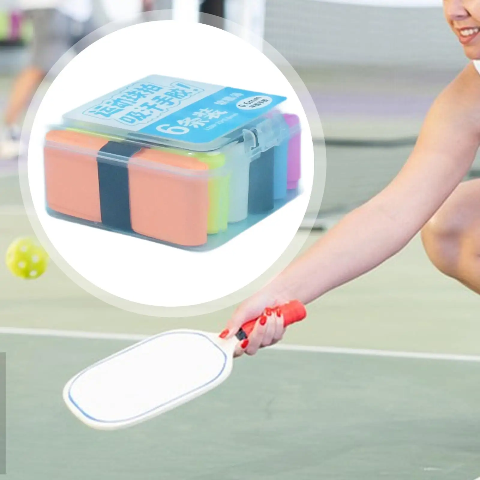 

6 Pcs/Set Tennis Racket Grip Tennis Grips Overgrip Absorbent Non Slip, Badminton Racket Grip Badminton Overgrip