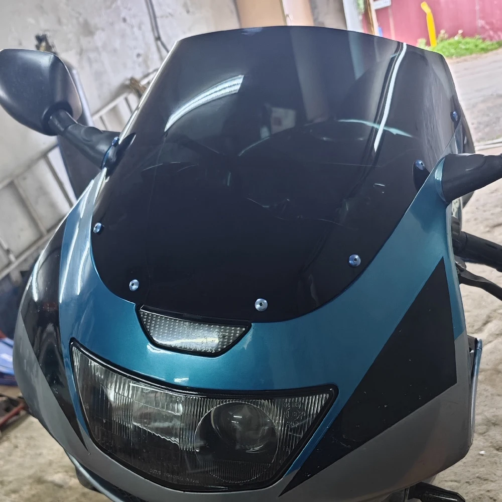 ZX9R Windscreen Motorcycle Windshield for Kawasaki Ninja ZX-9R 1994 1995 1996 1997 ZX 9R Accessories Wind Screen Deflector Black