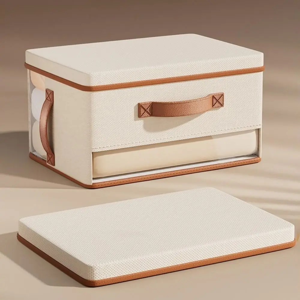 

Non-Woven Fabric 5 Grids Handbag Storage Box Dust-proof Folding Handbag Storage Basket Large Capacity Space Saving