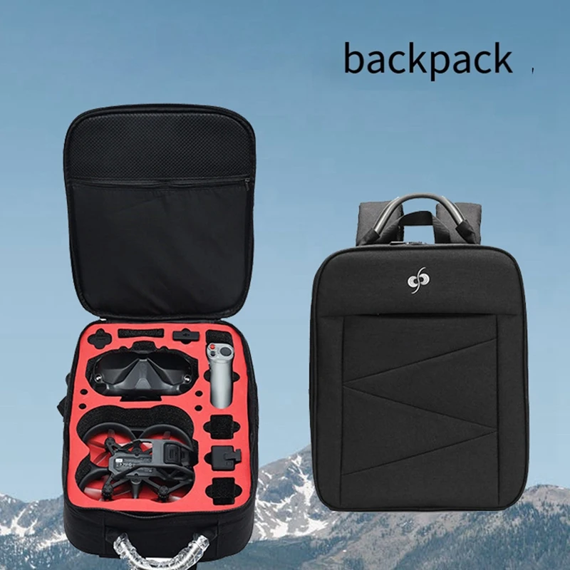 สําหรับ DJI Avata กระเป๋าเก็บกระเป๋าเป้สะพายหลังกระเป๋าไนลอนกันน้ําสําหรับ DJI Avata กล่องแบบพกพาเที่ยวบินอุปกรณ์เสริม Organizer-WMAN