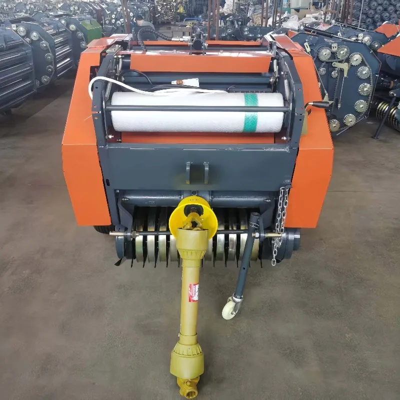 Hot Sale Mini Round Hay Baler Automatic PTO-Driven Farm Tractor With Net Wrap Bunding Top Agricultural Equipment
