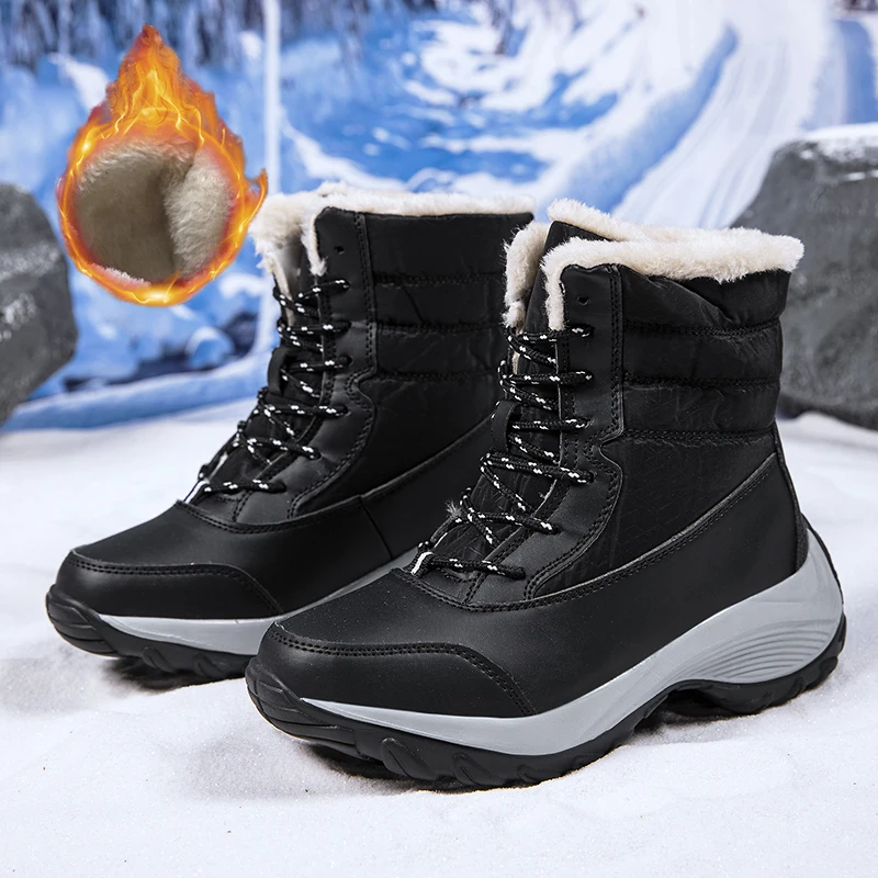 

Women's Boots Snow Platform Shoes Women Warm Fur Women Shoes New Warm Ankle Boots Lightweight Winter Boots Women Botas Mujer