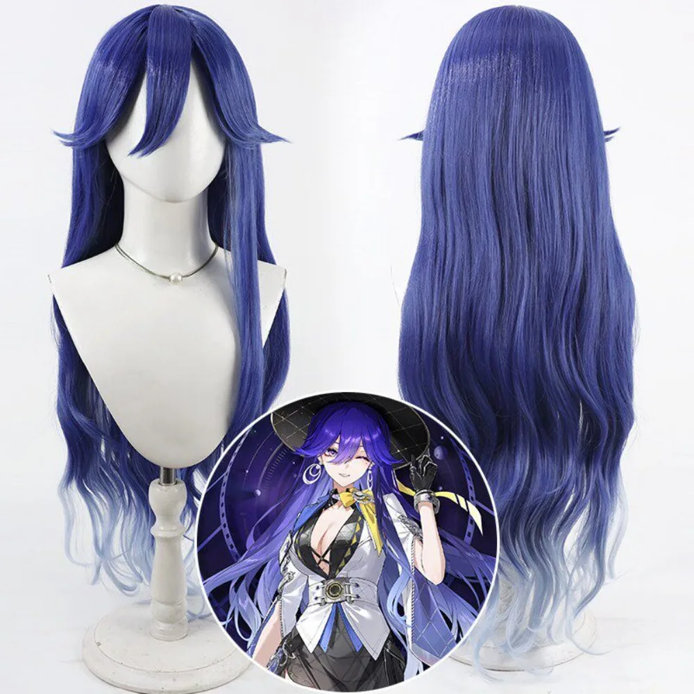 Wuthering Waves Lucciola Cosplay Wig Gradient Long Curly Hair