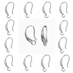 Wholesale 10Pcs Lot DIY Making Jewelry Earring Findings 925 Stamped Silver Ear Hook Earwires Accessory For Crystal Women Gift