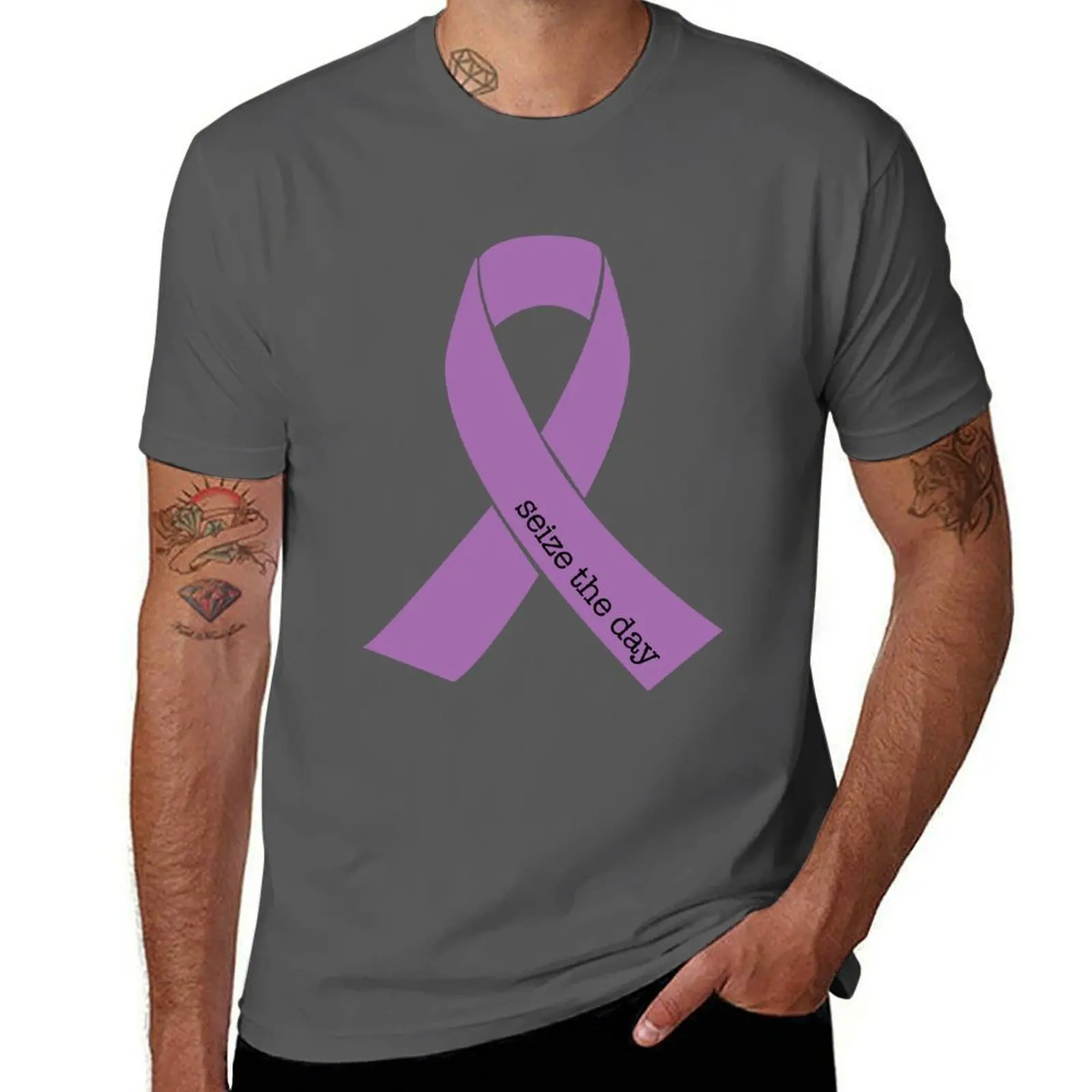 

Awareness Ribbon Epilepsy the Seize Day T-Shirt Christmas Theme Tee Top