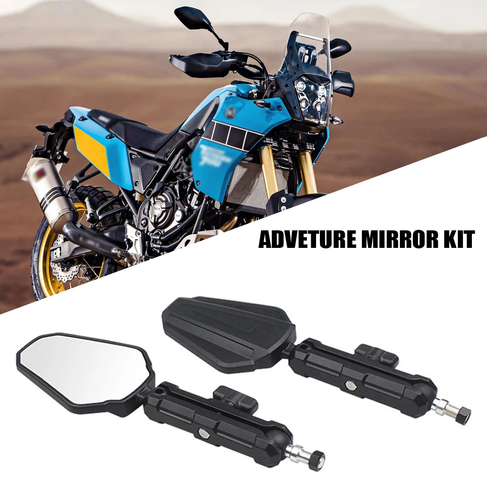 

For YAMAHA TENERE 700 Tenere700 Motorcycle Westwind Rearview Mirror Adventure ADV Foldable Mirrors For xt660z xt1200 Tracer 9 GT