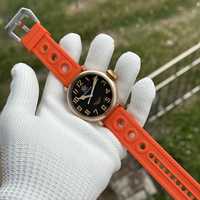 STEELDIVE Men Pilot Watch 46.5mm Bronze Automatic Mechanical Wristwatch Dive 20ATM Waterproof C3 Lume Sapphire NH35 Onion Crown