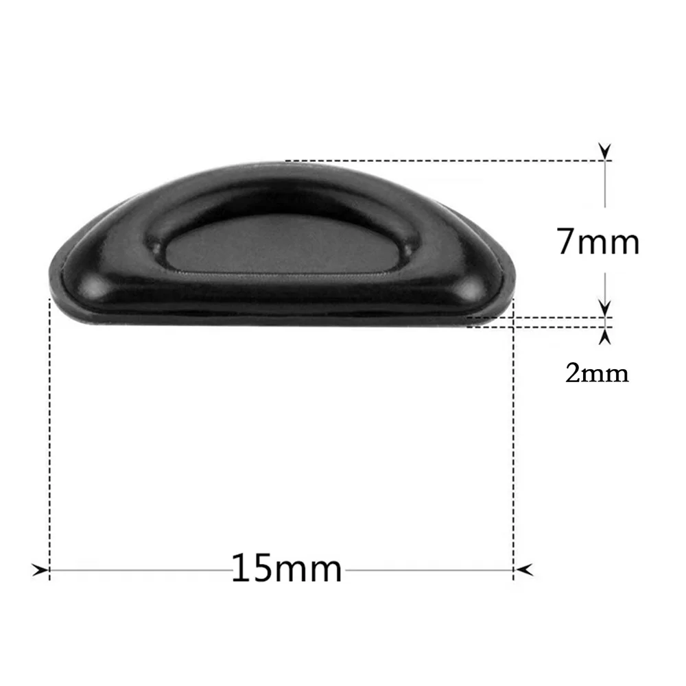 1 Pair Glasses Nose Pads Adhesive Silicone Nose Pads Anti-Slip White Black Thin Nosepads For Glasses Eyeglasses Sunglasses