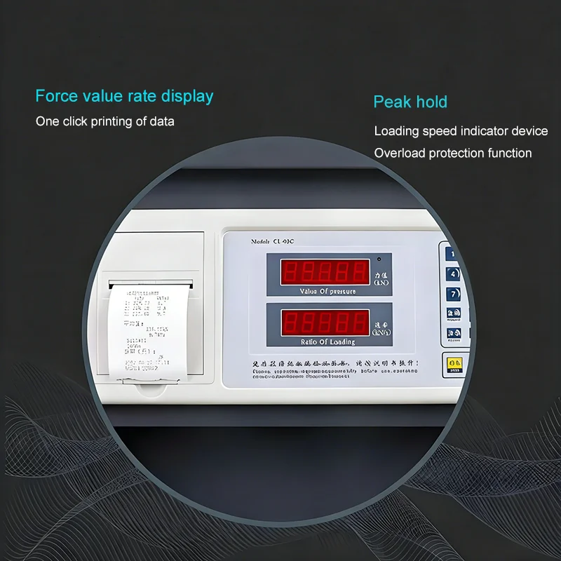 Best Selling 2000KN Digital Display Compression Press for Machine Grade 1 Accuracy IP55 Protection 1 Year Warranty for Concrete