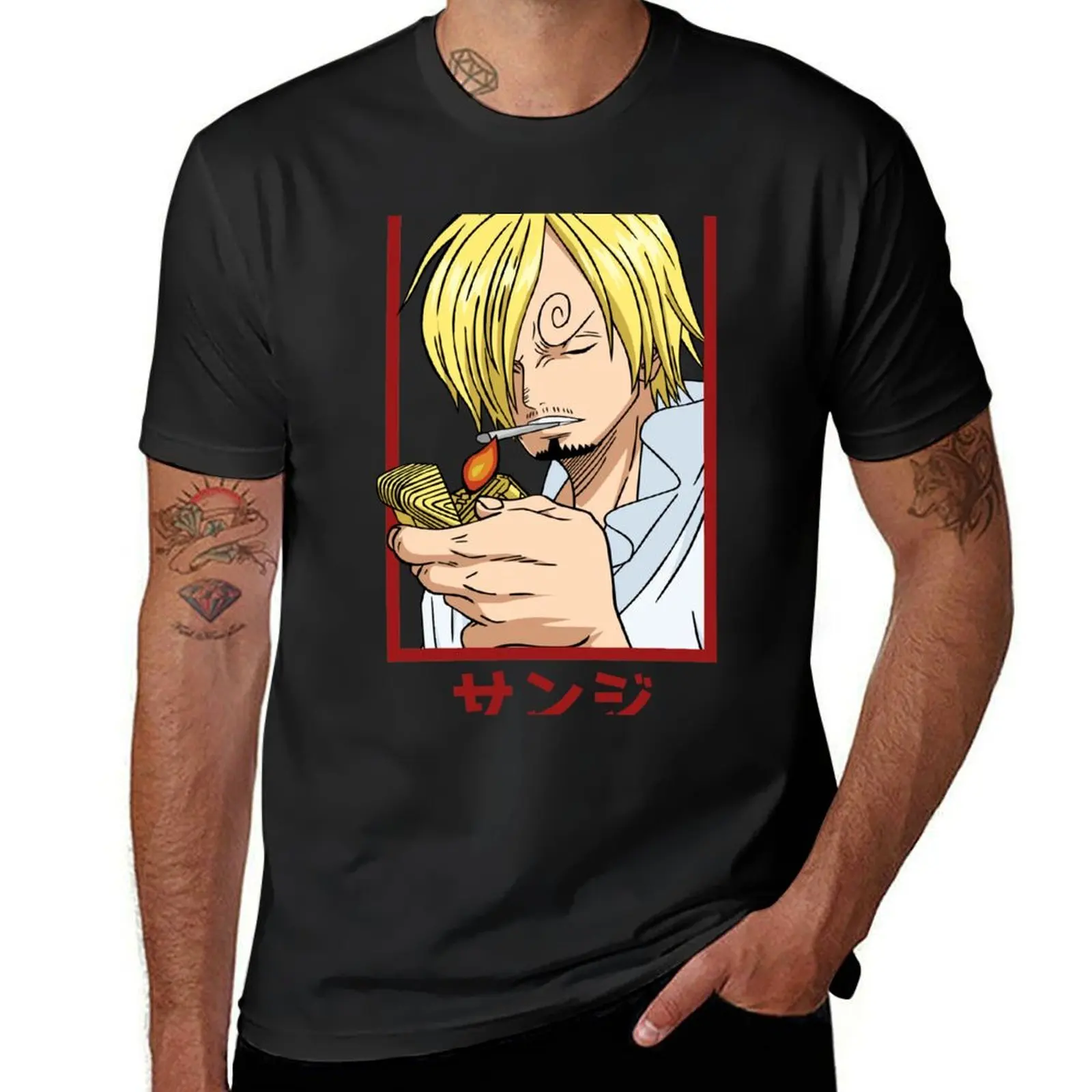 Sanji T-Shirt heavyweights oversized oversizeds mens t shirt graphic