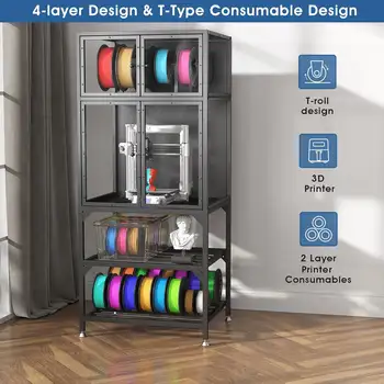 Vícebarevná FDM 3D tiskárna ANYCUBIC Kobra 3 Max AE verze, rychlost tisku až 600 mm/s, masivní objem tisku 500*420*420 mm 8 nejlepší prodej 3D tiskárna 500x500x500 - №4