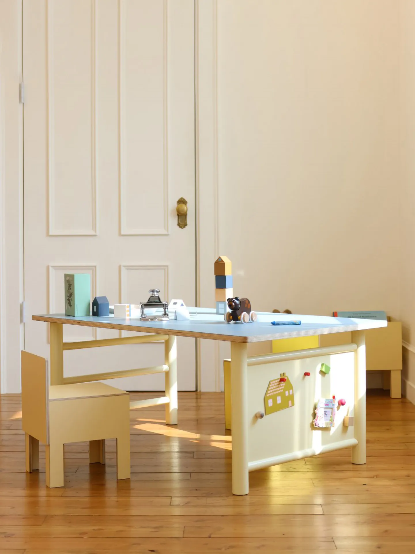 Board long time table youth study table birch ocean board small table