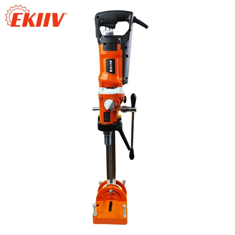 China Brand EKIIV F-180C 2200W Diamond Core Drill Machine 1 1/4 7 Spindle Thread for Industrial Core Drilling