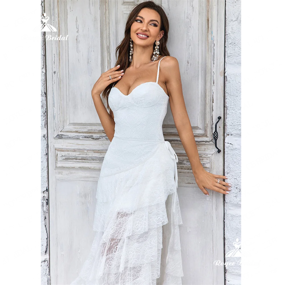 Roycebridal-ハート型のレースのウェディングドレス,電車,スパゲッティストラップ,ウェディングドレス,2020