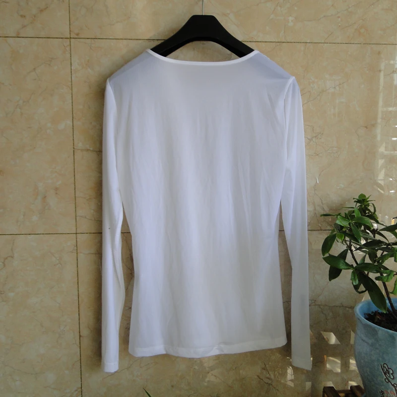 2024 Summer Golf Women Sunscreen with long sleeves and ultra-thin ice silk bottoming shirt