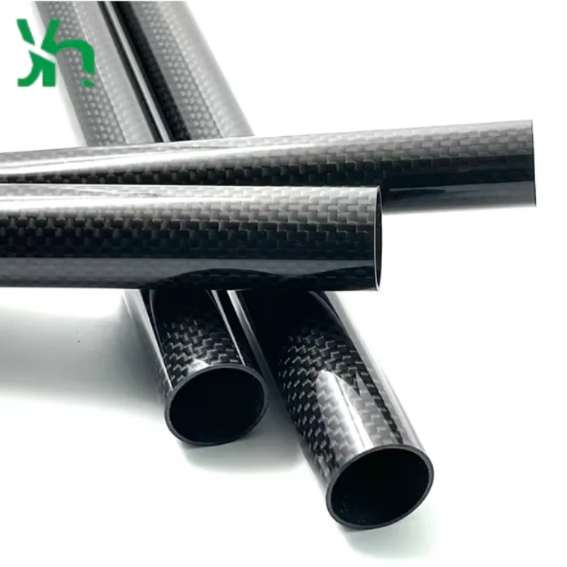 OEM/ODM قابل للتخصيص حجم المحاصيل 3K حك/سطح غير لامع عادي ، يستخدم لتطبيقات الطائرات بدون طيار ، أنابيب ألياف الكربون الدقيقة #3