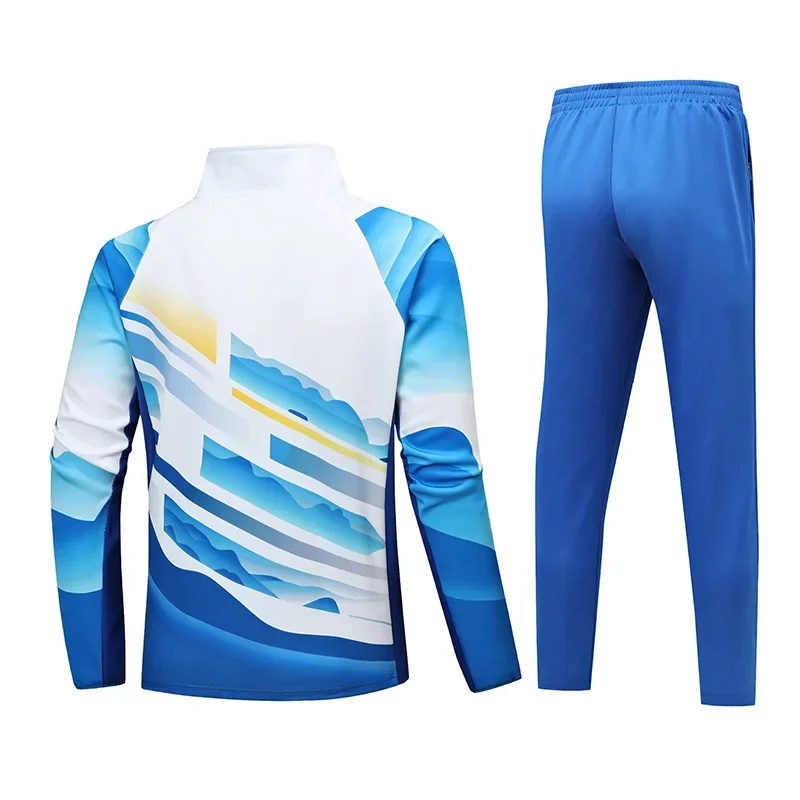 Uniforme da studente unisex per squadre cinesi, tute da allenamento per giocatori di tennis, giacca + pantaloni, premio dell'atleta, abbigliamento della squadra nazionale vincolante
