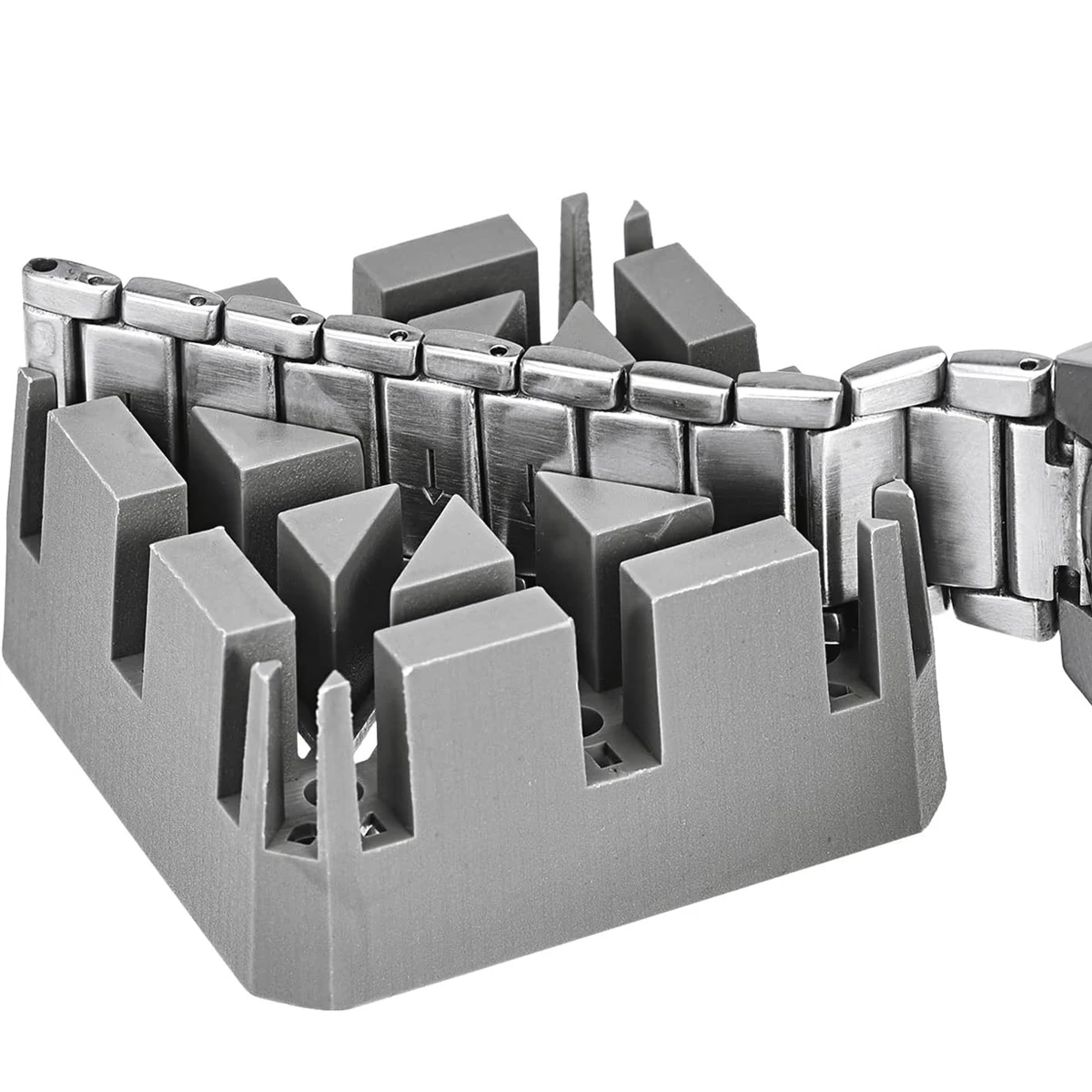 Correa de reloj para quitar y arreglar la Base, herramientas de plástico para reparación de relojes, bloque removedor de pasadores de enlace para relojero, 1 ud.