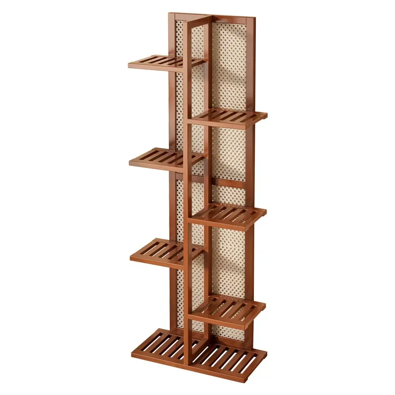 Tall Ladder Plant Stand Multi Tier Flower Pot Rack Vertical Display Shelf for Indoor Living Room Balcony Orchid Storage