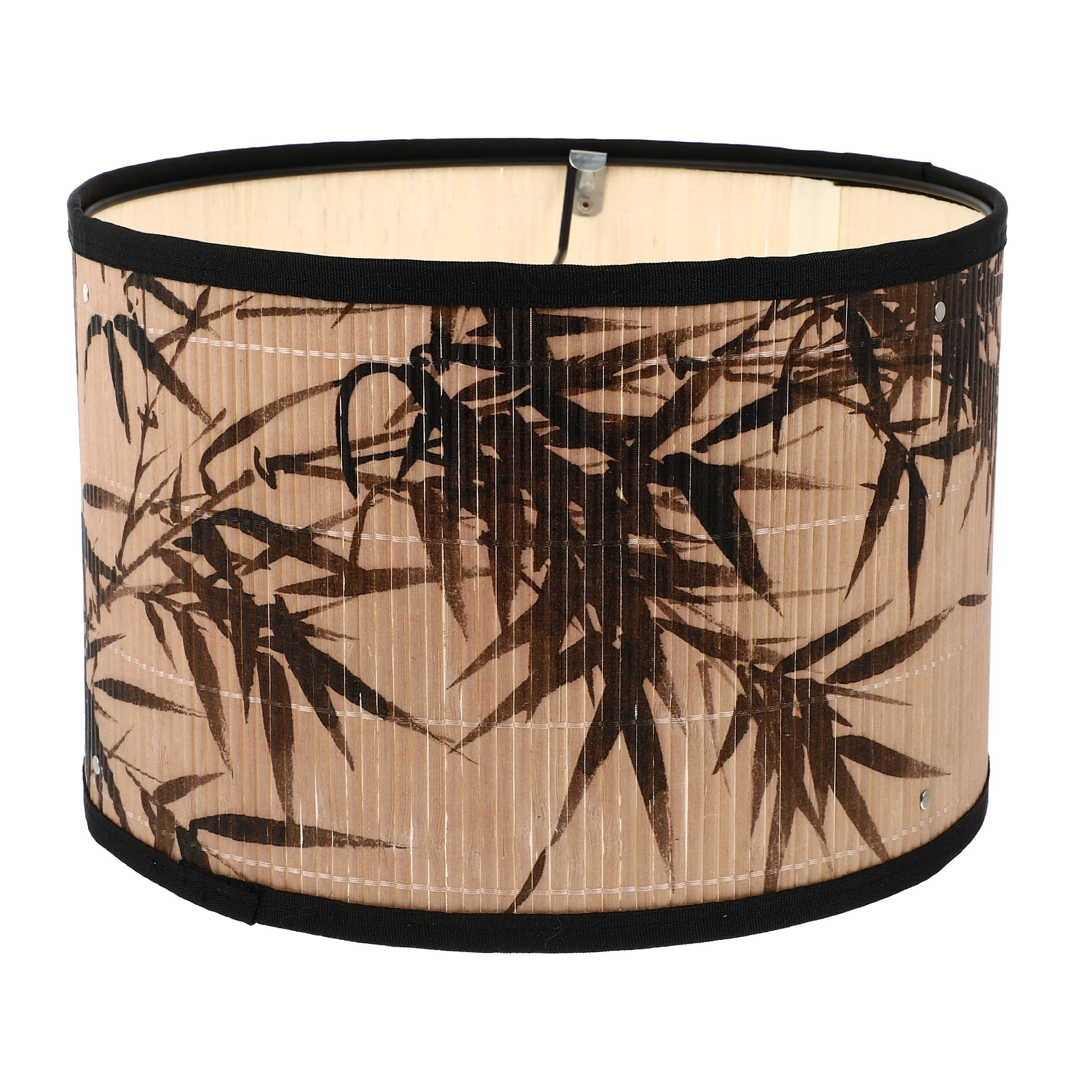 

Premium Bamboo Iron Lampshade For Ceiling Lamp Dust Proof Eye Protection Retro Home Decor Chandelier Cover Printing Design