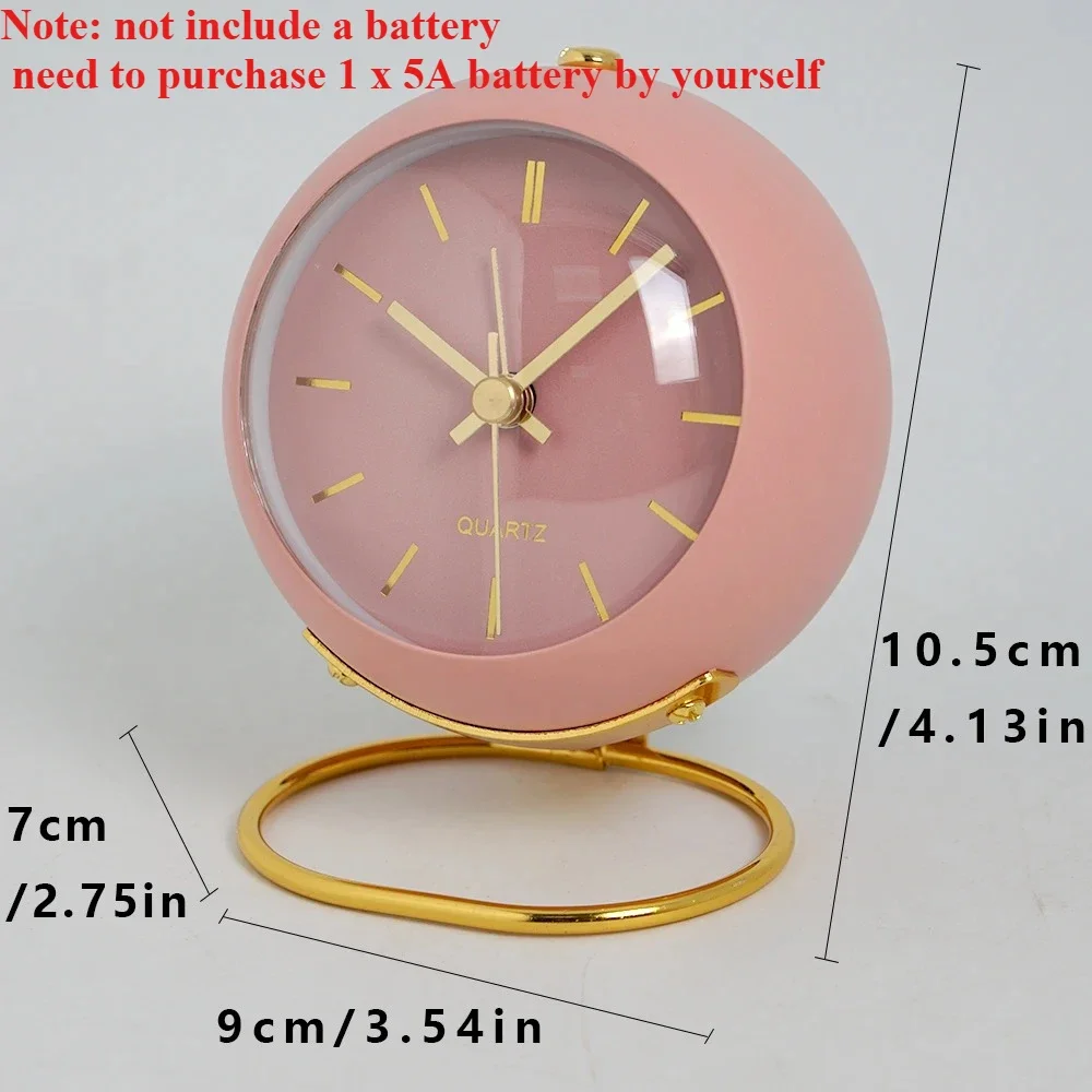 Nordic Creative Electronic Desk Clock, Minimalist Children's Alarm Clock, New Desktop Bedside Student Silent Luminous Pointer