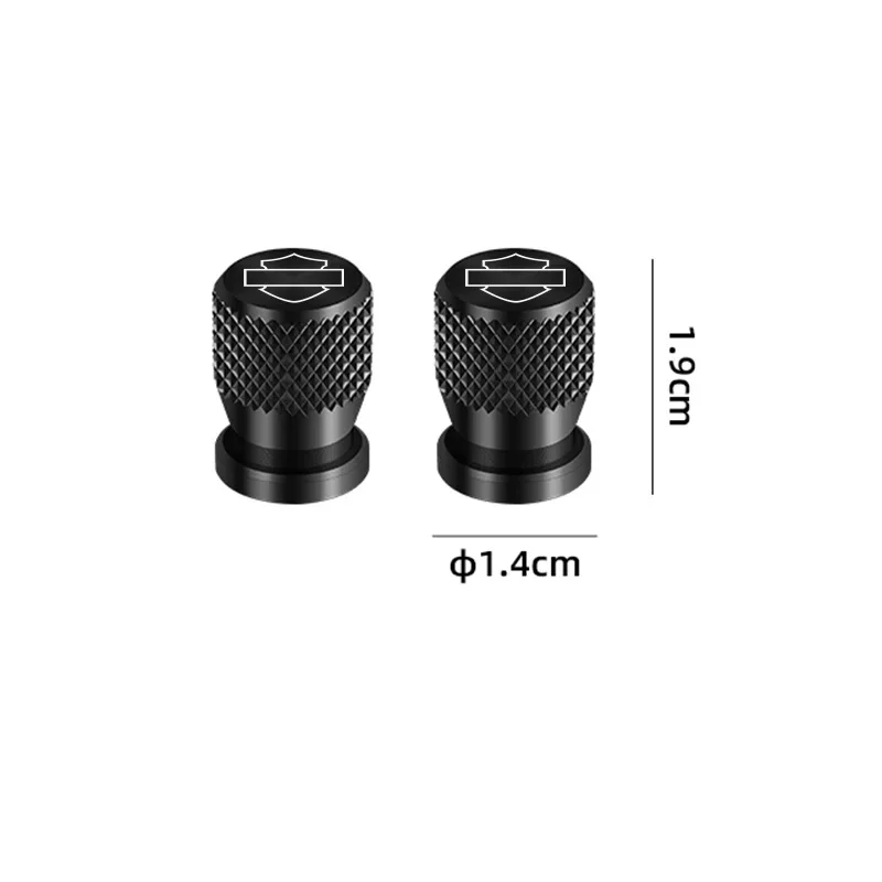 For Harley Davidson Emblem Tire Valve Caps  Universal Aluminum Valve Covers-QMM-G-HARLEY-T-shirt