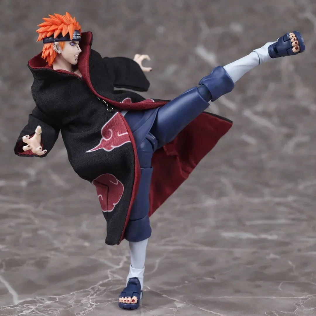 Figuras de Anime originales BANDAI S.H.Figuarts NARUTO Shippuden Pain Nagato Way, juguete de PVC, colección de modelos, muñeca móvil