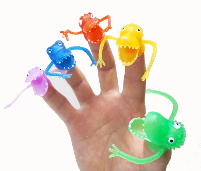 6pcs/set NEW Dinosaur Finger Toys Novely Finger Toys Mini Finger Toys Party Toys Children Small Gifts for Children